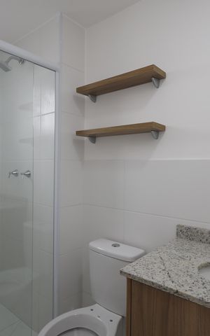 Apartamento para alugar com 56m², 2 quartos e 1 vagaBanheiro da Suíte