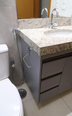 Apartamento para alugar com 90m², 2 quartos e 2 vagasBanheiro do Quarto 1