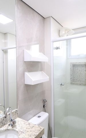 Apartamento para alugar com 90m², 2 quartos e 2 vagasBanheiro do Quarto 2