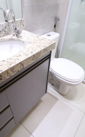 Apartamento para alugar com 90m², 2 quartos e 2 vagasBanheiro do Quarto 2