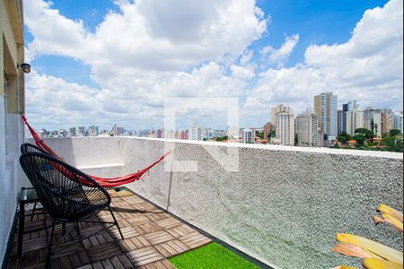 Varanda da Sala de apartamento para alugar com 1 quarto, 58m² em Bela Vista, São Paulo