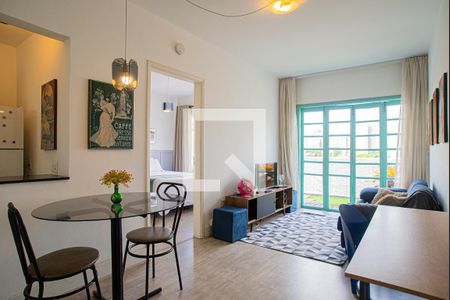 Sala de apartamento para alugar com 1 quarto, 58m² em Bela Vista, São Paulo