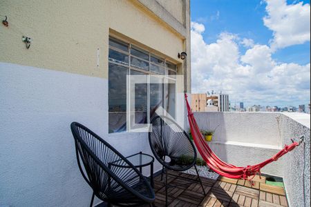 Varanda da Sala de apartamento para alugar com 1 quarto, 58m² em Bela Vista, São Paulo