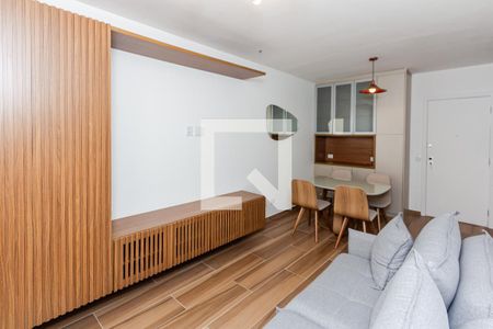 Sala de apartamento à venda com 1 quarto, 41m² em Indianópolis, São Paulo