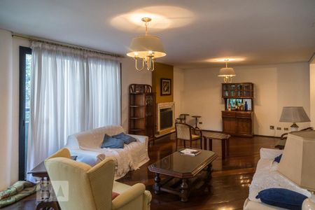 Sala de apartamento para alugar com 4 quartos, 210m² em Indianópolis, São Paulo