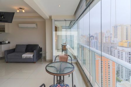 Sala/Quarto de apartamento para alugar com 1 quarto, 36m² em Brooklin, São Paulo