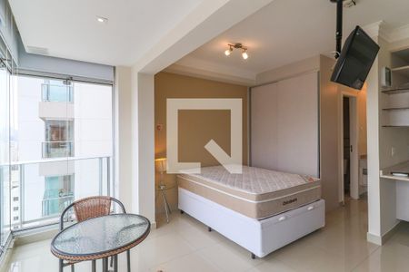 Sala/Quarto de apartamento para alugar com 1 quarto, 36m² em Brooklin, São Paulo