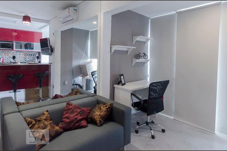 sala de apartamento para alugar com 1 quarto, 36m² em Cidade Monções, São Paulo