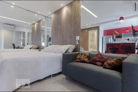 sala/qaurto de apartamento para alugar com 1 quarto, 36m² em Cidade Monções, São Paulo