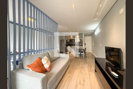 Sala de kitnet/studio para alugar com 1 quarto, 42m² em Paraíso, São Paulo