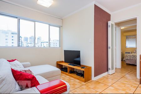 Sala de estar de apartamento para alugar com 2 quartos, 70m² em Indianópolis, São Paulo