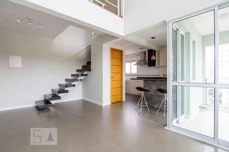 Sala de apartamento para alugar com 2 quartos, 60m² em Indianópolis, São Paulo