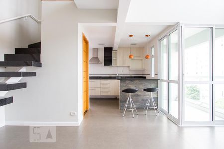 Sala de apartamento para alugar com 2 quartos, 60m² em Indianópolis, São Paulo