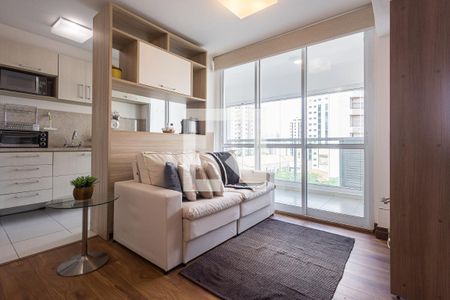 Apartamento para alugar com 46m², 1 quarto e 2 vagasSala