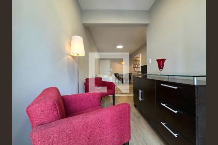 Sala de apartamento para alugar com 1 quarto, 50m² em Itaim Bibi, São Paulo