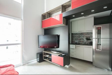Sala/Cozinha de apartamento à venda com 1 quarto, 47m² em Vila Nova Conceição, São Paulo