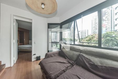 Sala  de apartamento para alugar com 1 quarto, 49m² em Cidade Monções, São Paulo