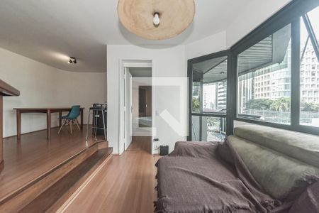 Sala  de apartamento para alugar com 1 quarto, 49m² em Cidade Monções, São Paulo