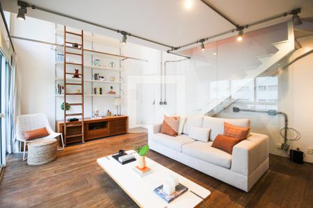 Sala de apartamento à venda com 1 quarto, 74m² em Vila Nova Conceição, São Paulo