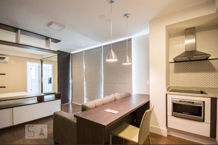 Sala de apartamento à venda com 1 quarto, 54m² em Brooklin Paulista, São Paulo
