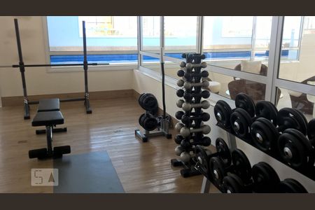Apartamento para alugar com 50m², 1 quarto e 1 vagaAcademia com ar condicionado e equipamentos Life Fitness