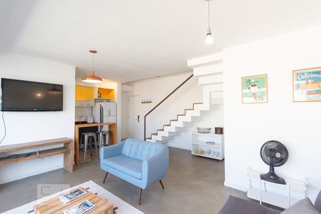 Sala de apartamento à venda com 1 quarto, 83m² em Vila Gertrudes, São Paulo