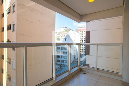 Varanda da Sala de apartamento para alugar com 1 quarto, 35m² em Consolação, São Paulo