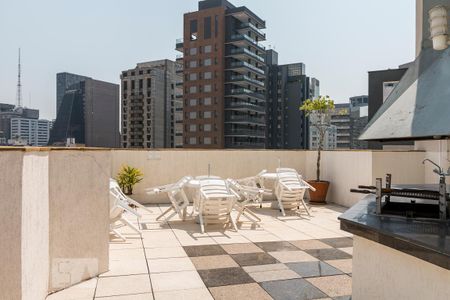 Apartamento para alugar com 30m², 1 quarto e 1 vaga Apartamento para alugar com 30m², 1 quarto e 1 vagaÁrea comum - Churrasqueira