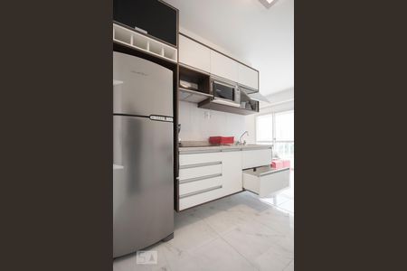 Cozinha de apartamento à venda com 1 quarto, 57m² em Brooklin Paulista, São Paulo