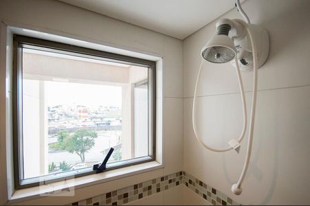 Detalhe Banheiro de apartamento para alugar com 1 quarto, 27m² em Campo Belo, São Paulo