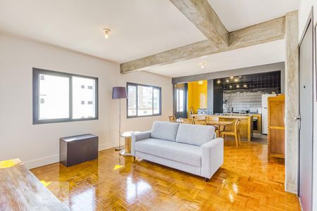 Sala de apartamento à venda com 1 quarto, 65m² em Vila Nova Conceição, São Paulo
