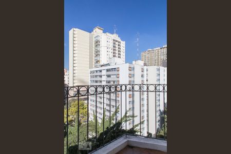 Varanda do Quarto de apartamento para alugar com 1 quarto, 52m² em Santa Cecília, São Paulo