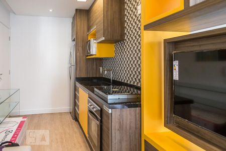 Sala/Cozinha de apartamento para alugar com 1 quarto, 35m² em Brooklin Paulista, São Paulo