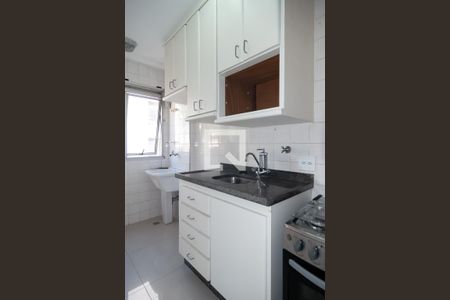 Cozinha de apartamento para alugar com 1 quarto, 40m² em Bela Vista, São Paulo