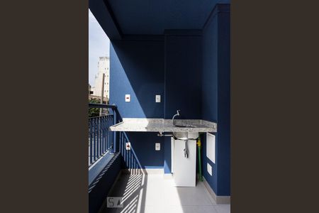 Studio à venda com 35m², 1 quarto e 1 vagaVaranda