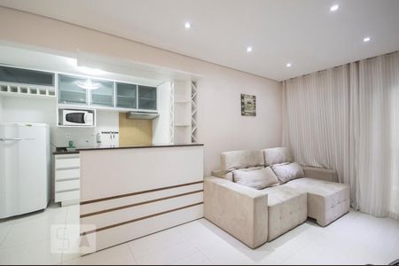 Sala/Cozinha de apartamento à venda com 1 quarto, 54m² em Moema, São Paulo