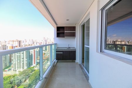 Varanda gourmet  de apartamento à venda com 1 quarto, 45m² em Vila Gomes Cardim, São Paulo