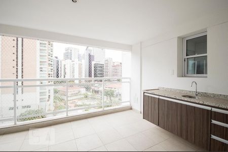 Varanda Gourmet de apartamento à venda com 2 quartos, 80m² em Cidade Monções, São Paulo