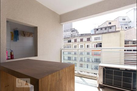 Varanda de apartamento à venda com 1 quarto, 48m² em Centro, São Paulo