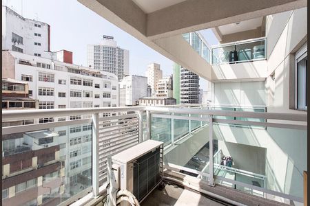 Varanda de apartamento à venda com 1 quarto, 48m² em Centro, São Paulo