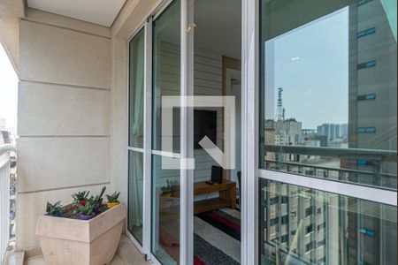 Varanda da Sala de apartamento para alugar com 1 quarto, 70m² em Bela Vista, São Paulo