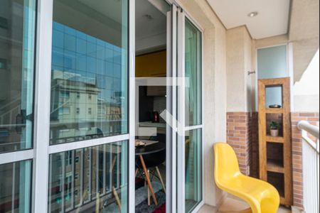 Varanda da Sala de apartamento para alugar com 1 quarto, 70m² em Bela Vista, São Paulo