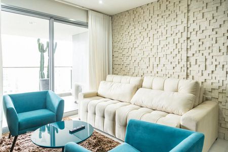 Sala de apartamento para alugar com 1 quarto, 80m² em Vila Nova Conceição, São Paulo