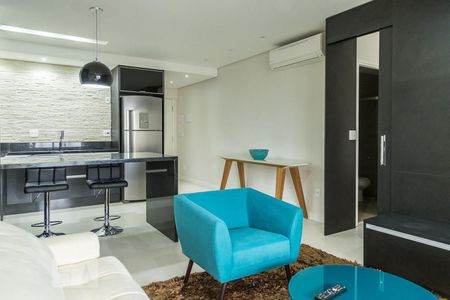 Sala de apartamento para alugar com 1 quarto, 80m² em Vila Nova Conceição, São Paulo