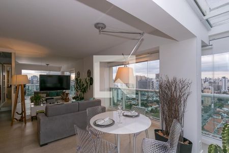 Sala de apartamento para alugar com 1 quarto, 125m² em Brooklin Paulista, São Paulo