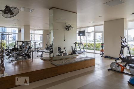Academia de apartamento para alugar com 1 quarto, 45m² em Brooklin Paulista, São Paulo