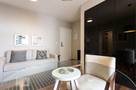 Sala de apartamento para alugar com 1 quarto, 47m² em Brooklin Paulista, São Paulo