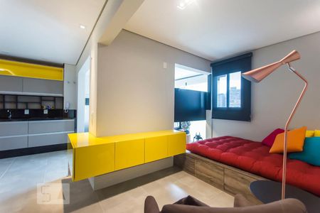 Sala de apartamento à venda com 1 quarto, 57m² em Bela Vista, São Paulo