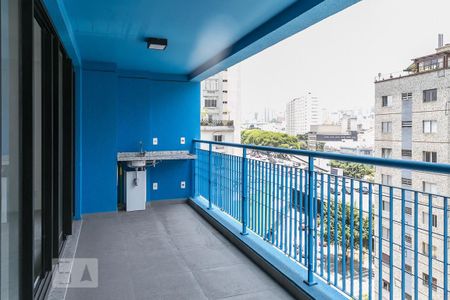 Varanda de kitnet/studio para alugar com 1 quarto, 49m² em Bela Vista, São Paulo