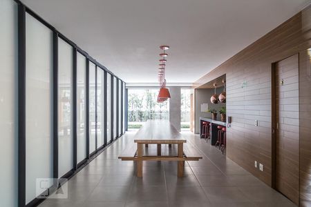 Studio para alugar com 49m², 1 quarto e 1 vagaSalão gourmet